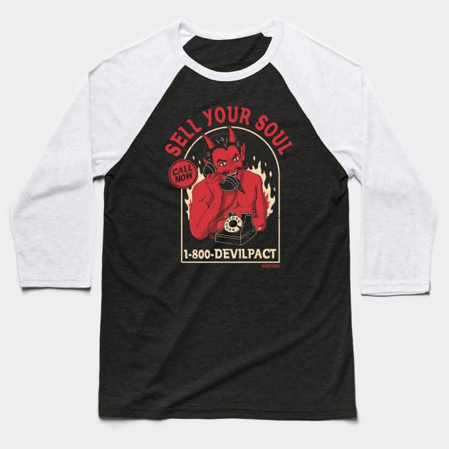 Sell Your Soul Baseball T-Shirt by DinoMike